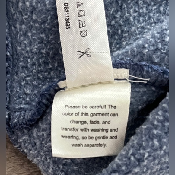 🆕 Free People Navy Sleeveless sweatshirt size medium - Picture 13 of 13